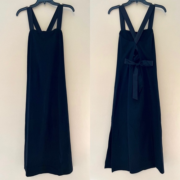 NWT Anthropologie Porridge Seamed Cross-Back Midi Dress - Picture 3 of 10